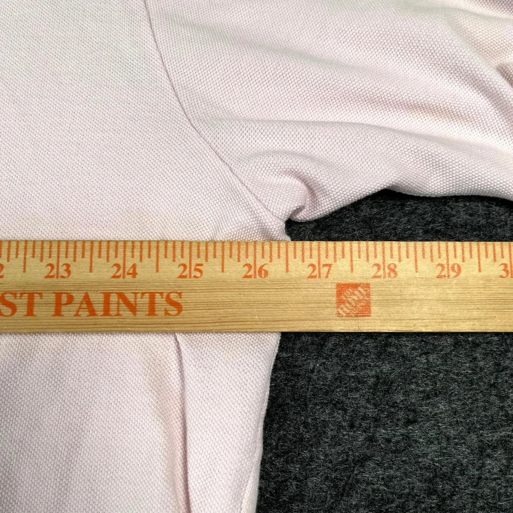 Vintage Polo Ralph Lauren Polo Shirt Mens 2XL Pink Cotton Side Slit Golf